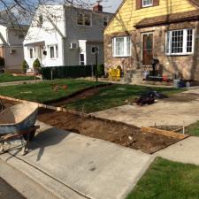 New Concrete Sidewalk and Walkway Project on John Street in Elmont, NY 1