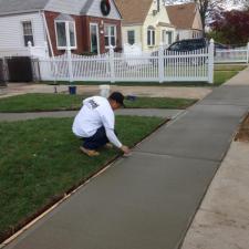 New Concrete Sidewalk and Walkway Project on John Street in Elmont, NY 2