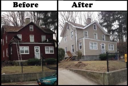 New Roof and Siding Project on Harbor Road in Port Washington, NY