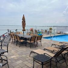 Cambridge Paver stones renovation in a backyard in Merrick Long Island 6