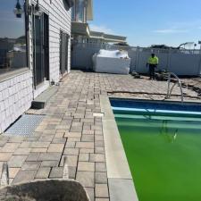 Cambridge Paver stones renovation in a backyard in Merrick Long Island 8