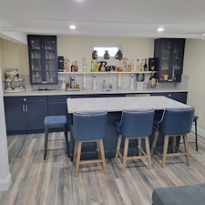 Custom Basement Renovation with a Custom Bar in Laurelton, (Queens) NY 2